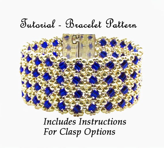Stained Glass Window Bracelet Beading Tutorial: Right Angle Weave (PDF)