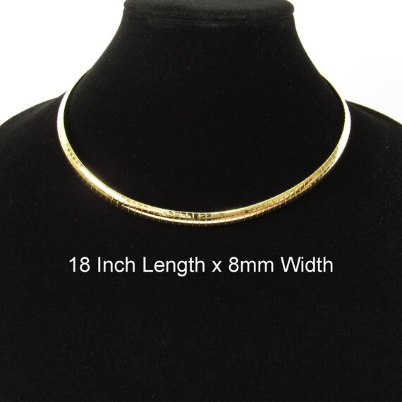18 Inch Gold Omega Necklace Chain 18 