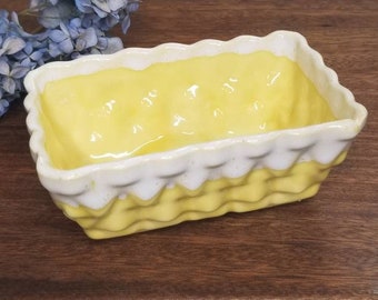 Vintage Planter - Yellow MCM UPCO Pottery Planter - Yellow Pottery - Retro Yellow Planter - Mid-Century Planter - Retro Succulent Planter