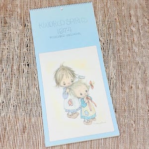 Vintage Betsey Clark Postcard Hallmark Calendar 1974 Kindred Spirits Card Prints