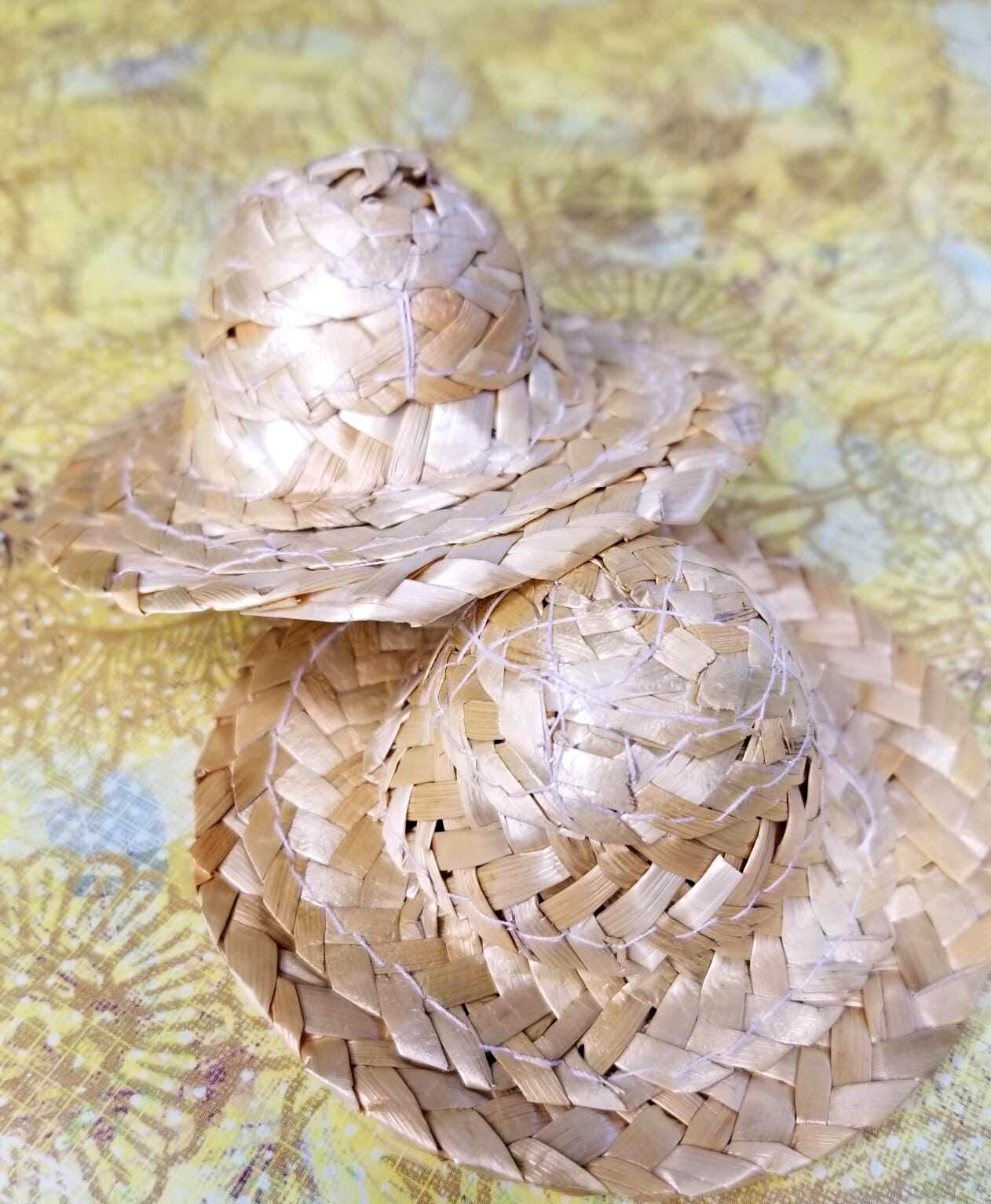 HAOLIP-Chapeau de paille de poupée 10 pièces poupée chapeau de paille
