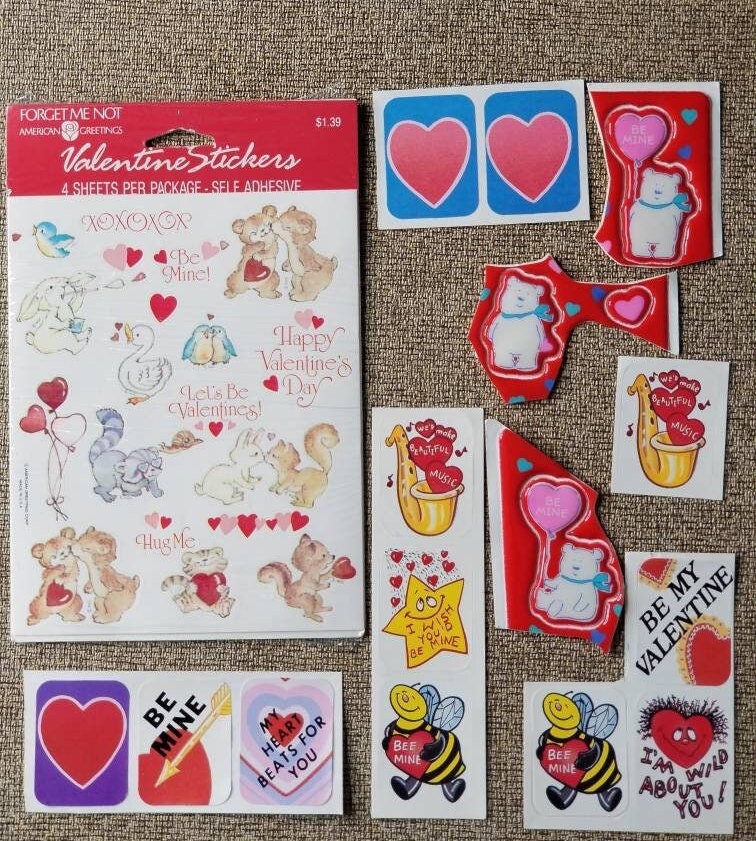 Recollections VALENTINE'S DAY Stickers Books Puffy Bling Love