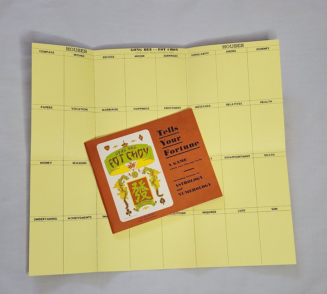 Gong Hee Fot Choy Tells Your Fortune With Playing Board Tarot