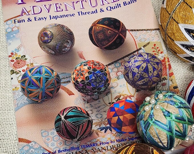 9 Vintage Temari Balls and How to Book - Japanese Thread and Quilt ...