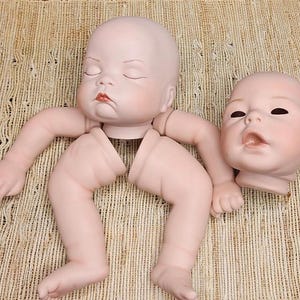 Vintage Porcelain Doll Parts: Sugar Britches Head, Arms, Legs