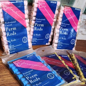Vintage Perm Rods Curved Perm Rods Color Perm Rods Vintage Beauty