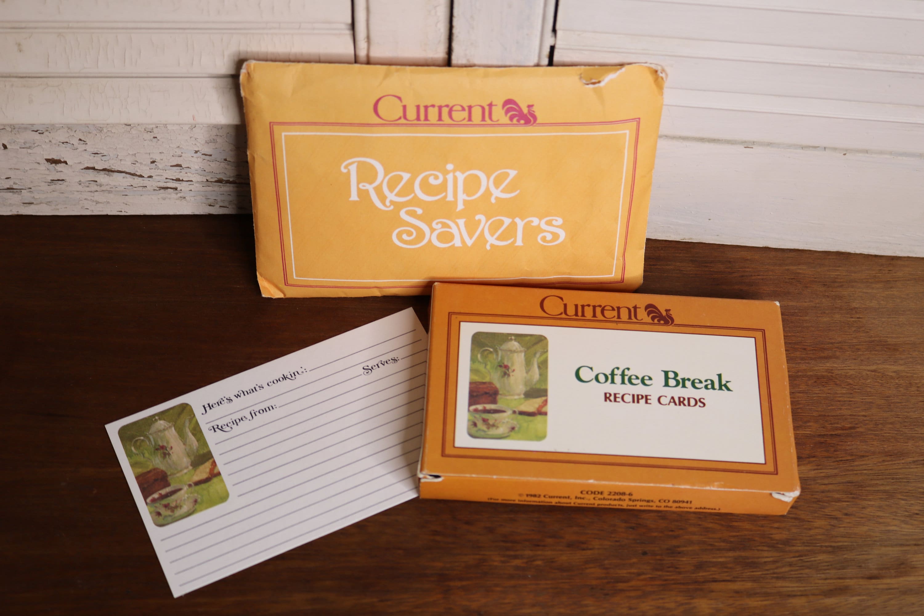 Vintage Current Recipe Cards Coffee Break Recipe Cards and Etsy