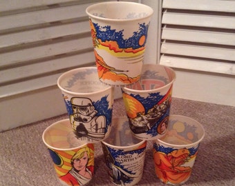 Star Wars Cups -1980 Dixie Cups - Six Unused Cups