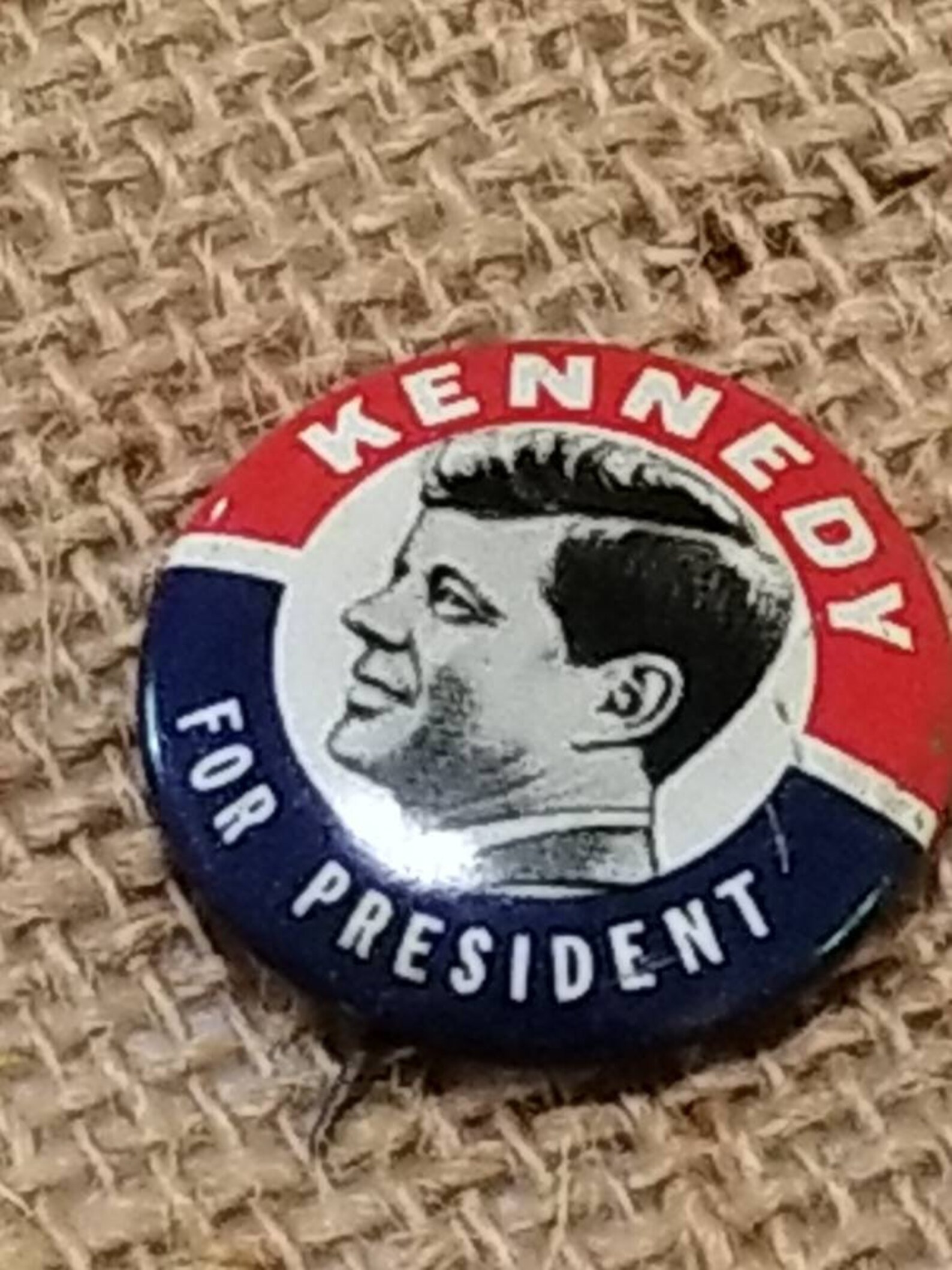 John F Kennedy JFK Campaign Pinback Button Kennedy For Etsy