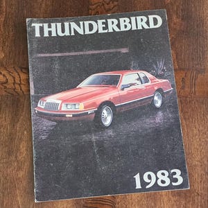 1983 Ford Thunderbird Fleet Brochure - Ford Thunderbird Heritage Turbo Coupe - Thunderbird Advertising - Ford Advertising - Original 1983
