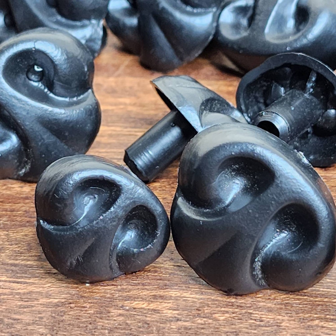 5 Vintage Teddy Bear Noses Bear Noses Craft Noses Black Noses Craft