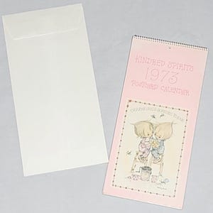 Vintage Betsey Clark Postcard Hallmark Calendar - 1973 Kindred Spirits Card Prints