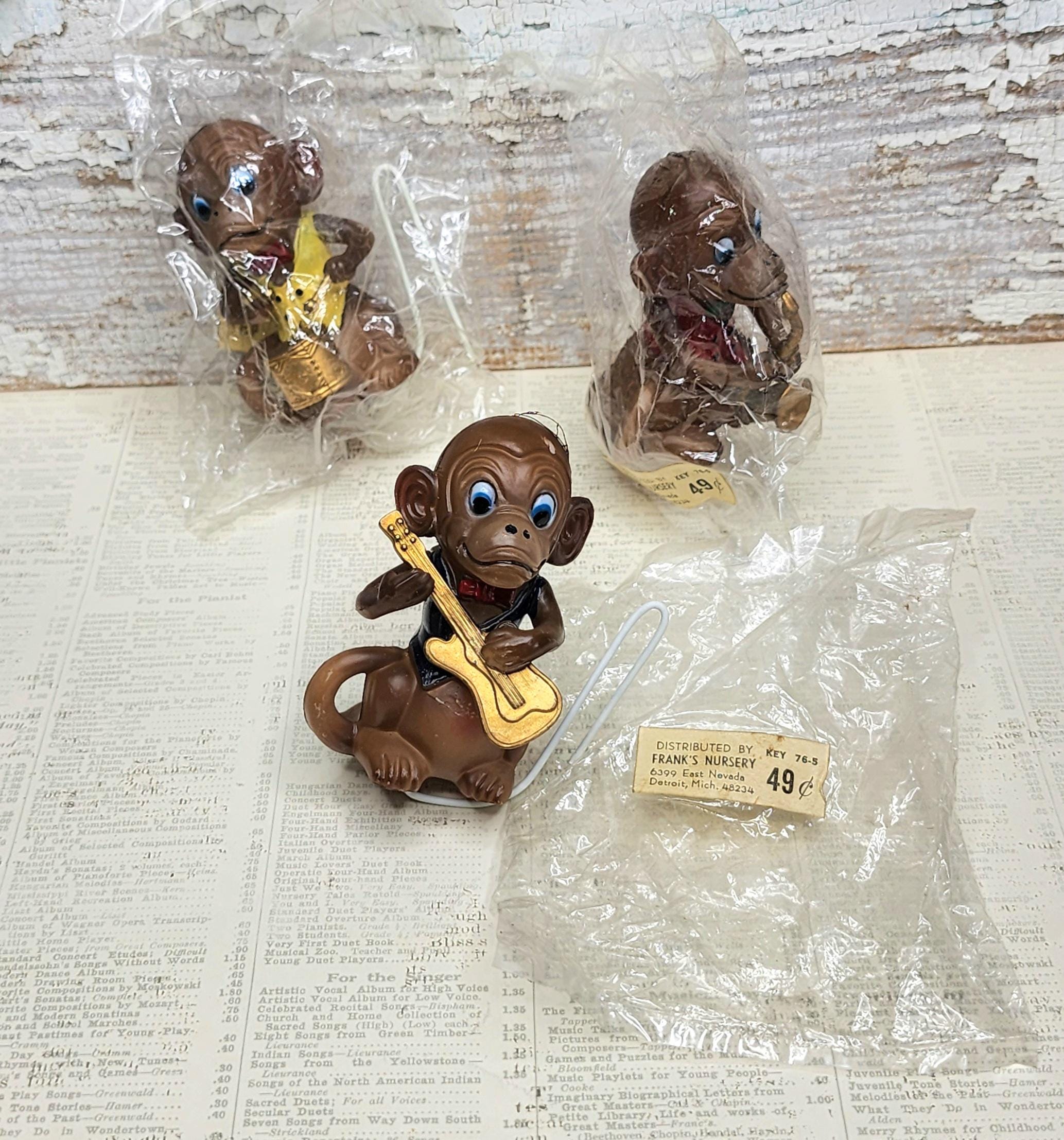 Monkey Band Figurine - Etsy