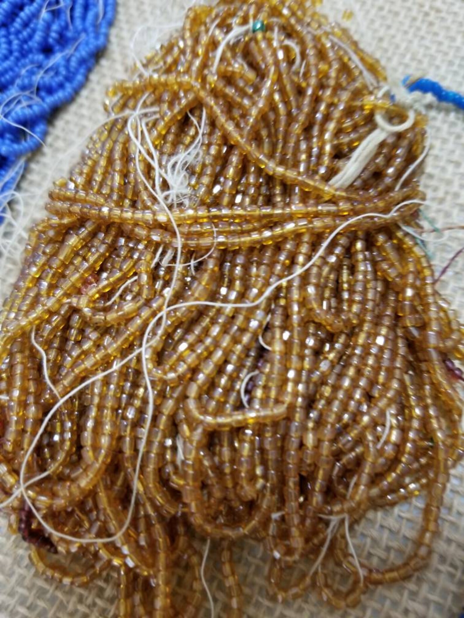 Antique Seed Beads Vintage Hanks Czech Seed Beads Antique Etsy