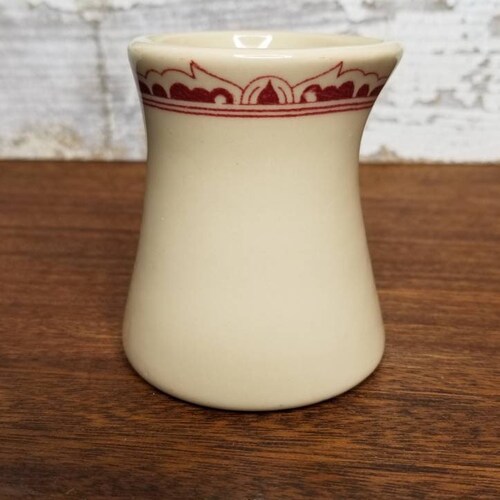 Vintage Minature Creamer - Stoneware Creamer - Individual Creamer - Restaurant Ware Creamer - Vintage  Handleless Creamer - Diner Creamer