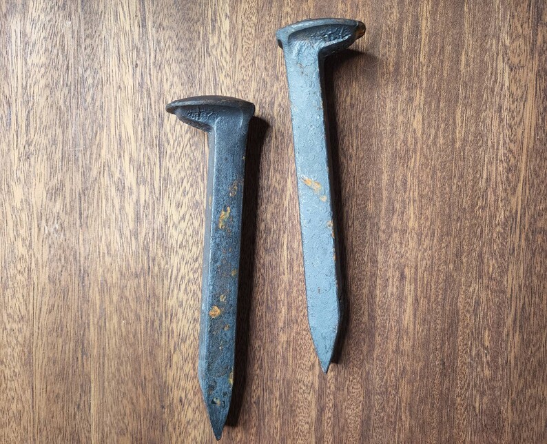 Vintage Railroad Nails Vintage Hand Railroad Spikes Etsy