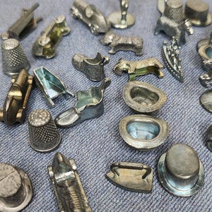 Vintage Monopoly Game Pieces: Your Choice of Replacement Tokens
