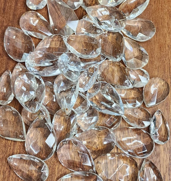 Vintage cheap chandelier prisms