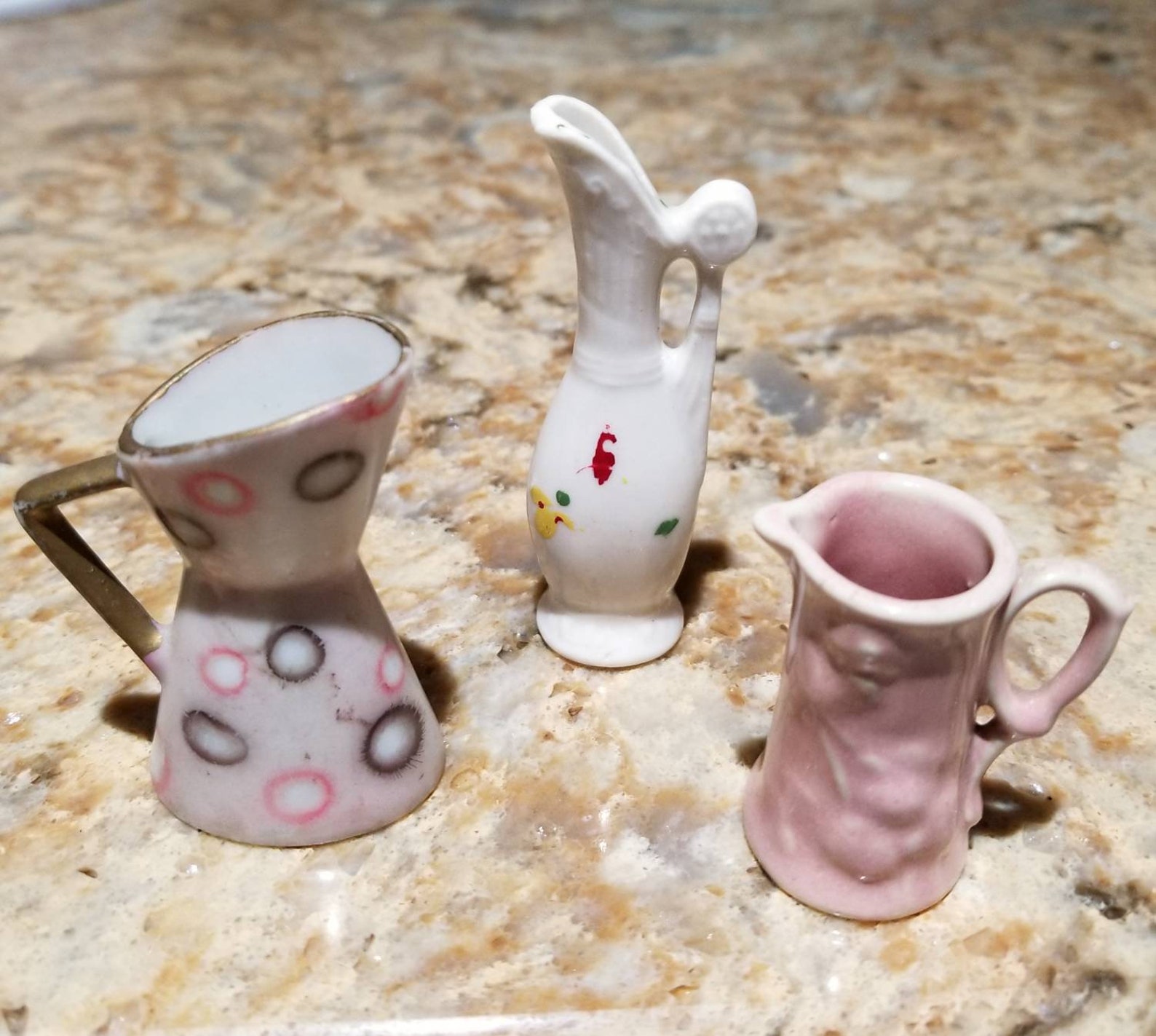 Miniature Pitchers Vintage Miature Pitchers Various Shapes Etsy
