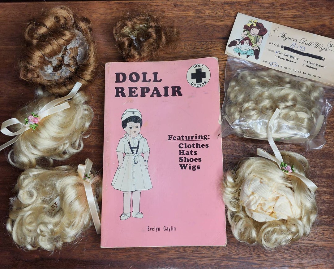 Vintage Doll Repair Supplies Vintage Doll Hair Doll Wigs Doll Repair