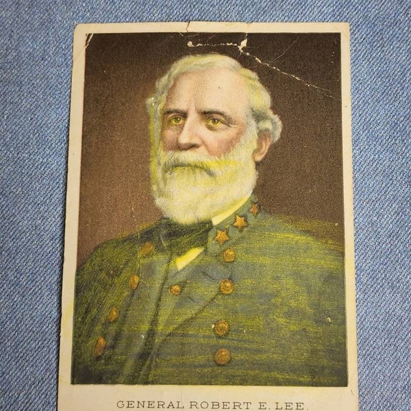 General Lee 1908 Ephemera - Robert E. Lee - Dr. Jayne & Son - Pharmaceutical Trade Card - Civil War Collectible - Civil War Ephemera