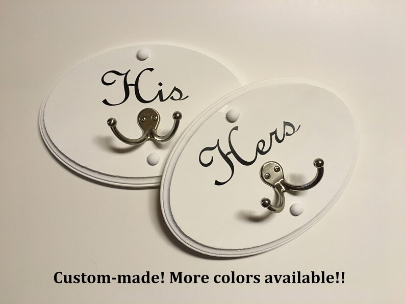 His and Hers Towel or Robe Hooks (Set of 2) 