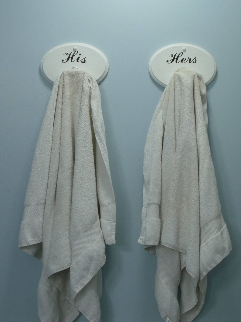 His and Hers Towel or Robe Hooks set of 2 Etsy
