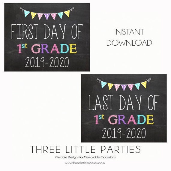 It's just a photo of First Day of 1st Grade Printable Sign in creative It is a picture of First Day of 1st Grade Printable Sign in creative