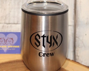 vintage Styx Crew Mug, Rock and Roll, Fun Mug, sans BPA, tel quel voir description