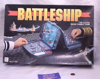 Vintage 1998 Hasbro Classic Naval Combat Game, Ages 7 to Adult, 2 Players