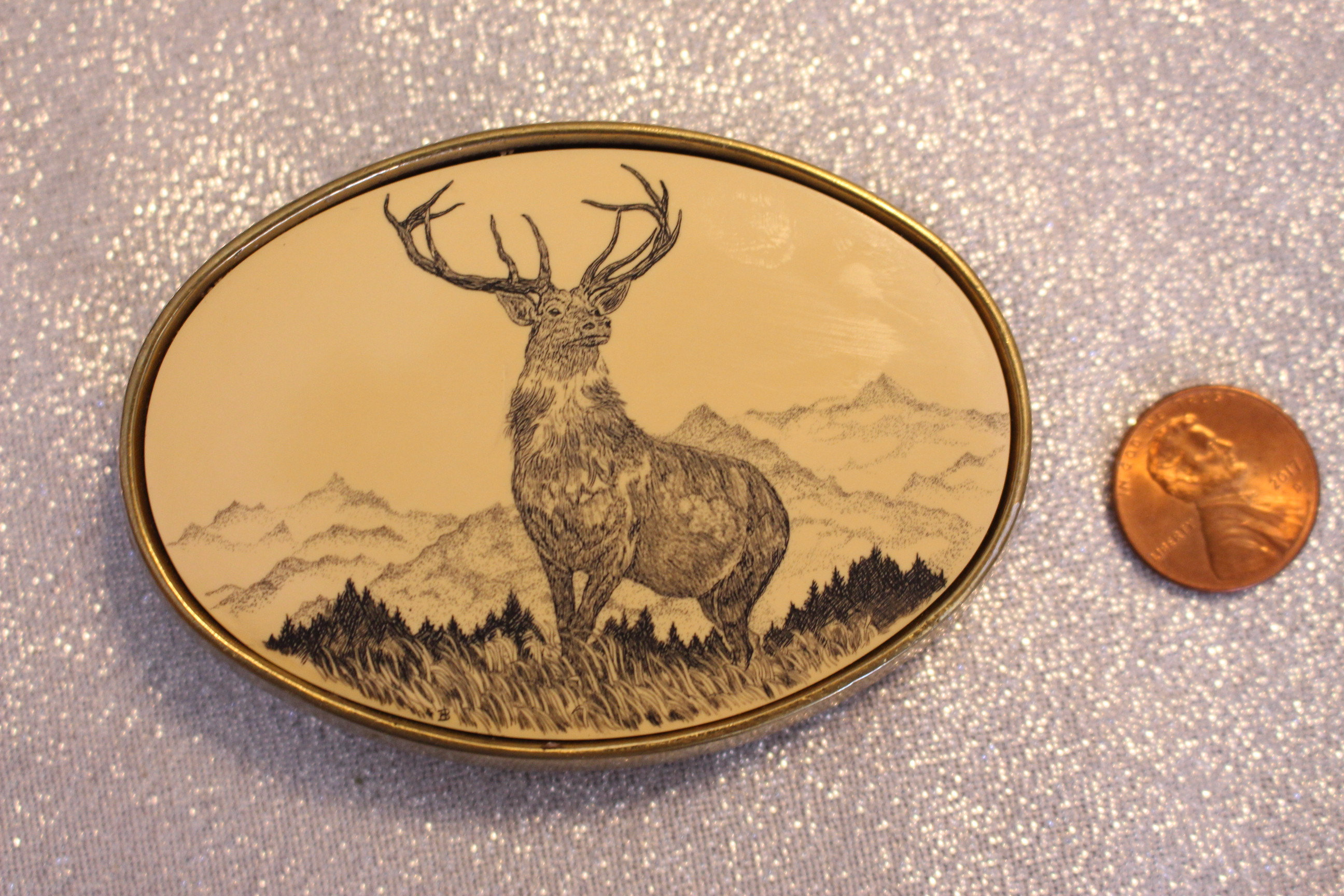 barlow solid brass belt buckle