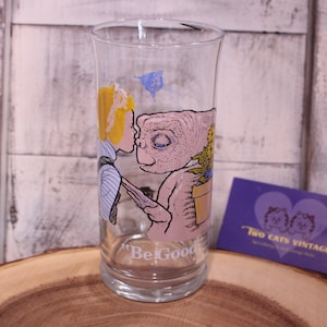 Verre Pizza Hut ET « Be Good » vintage, 1982, état exceptionnel
