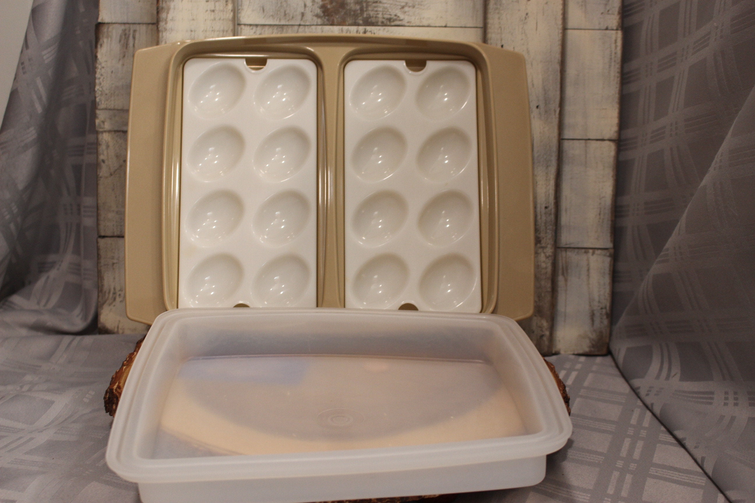 Vintage Tupperware Deviled Egg Keeper or Carrier Egg Tray Etsy