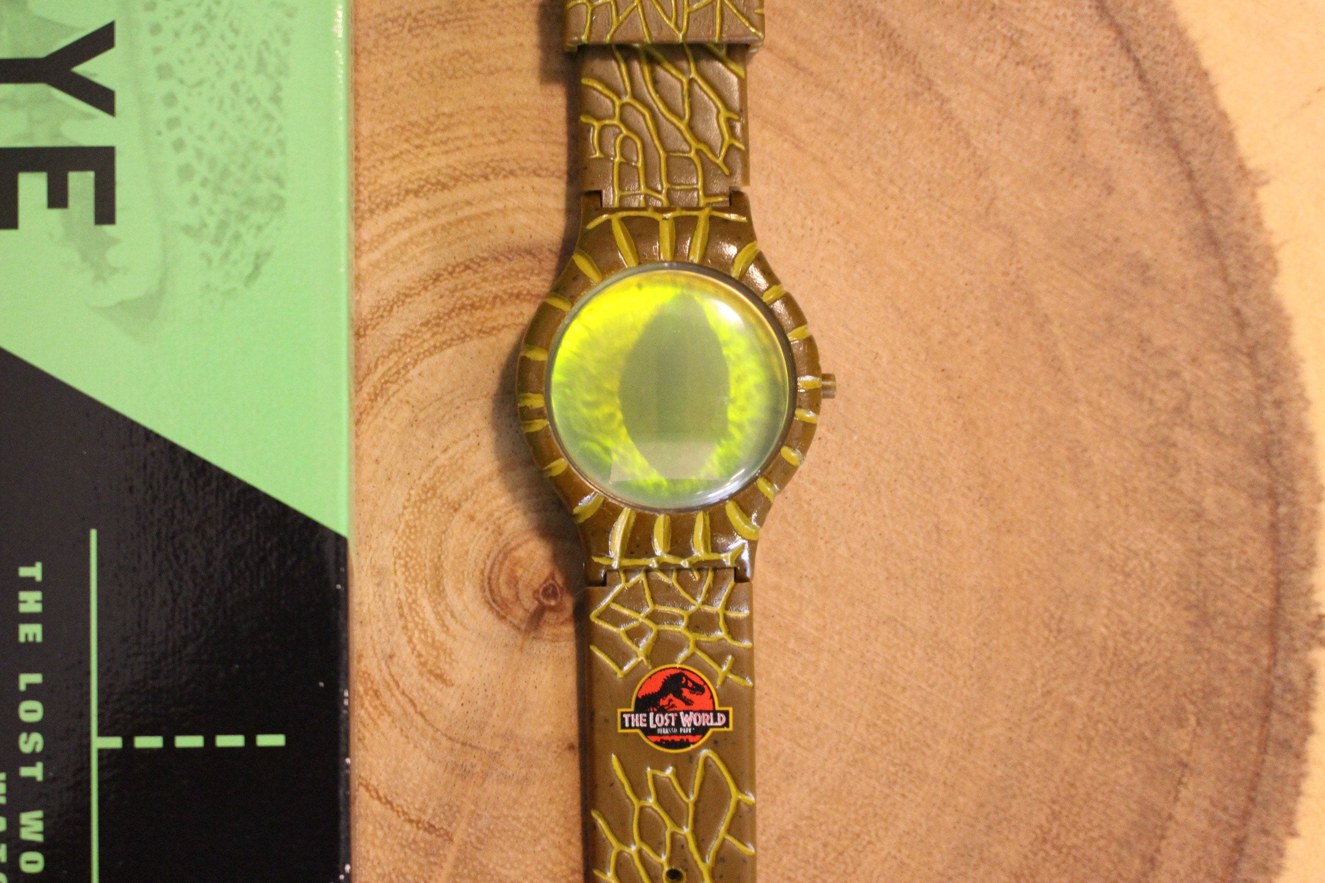 Vintage Dino Eye Watch, 1997 the Lost World Jurassic Park, Burger