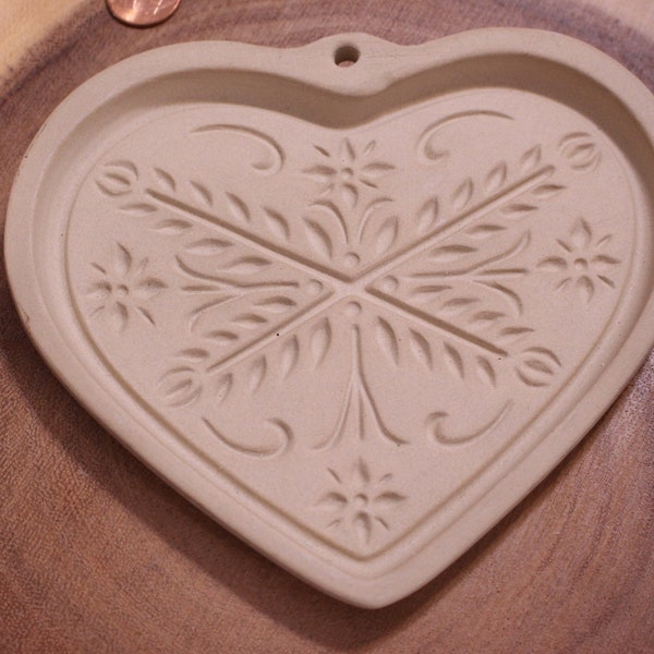 Vintage Pampered Chef Anniversary Heart Cookie Mold, 2000