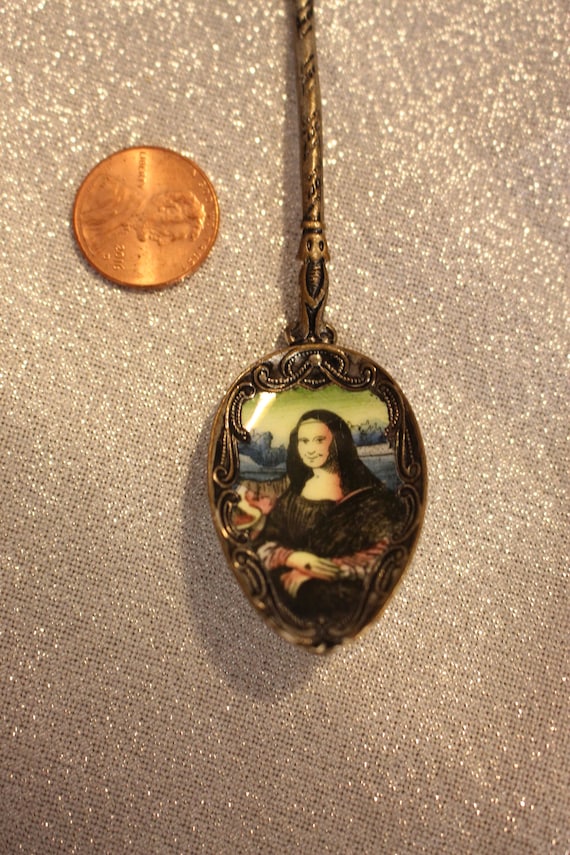 Vintage Souvenir Art Enamelled Spoon 