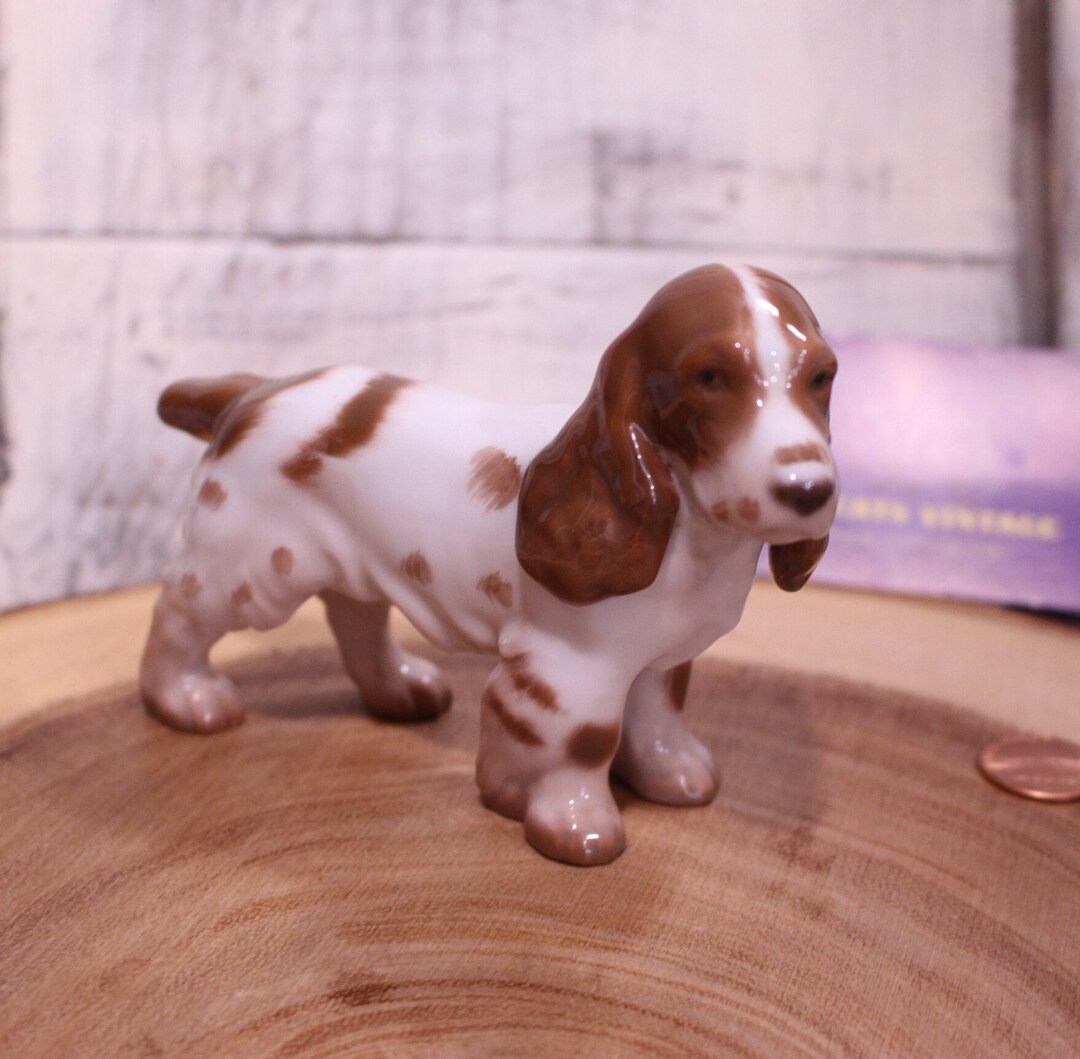 Figurin, Cocker Spaniel, 2172, B&G, längd 11 cm | Auktion