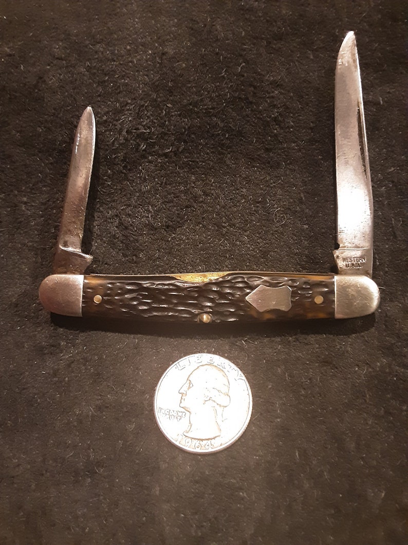 Vintage Western Pocket Knife Etsy