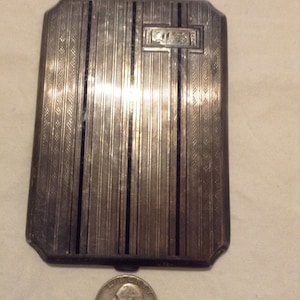 Antique Elgin Deco Sterling Cigarette Case