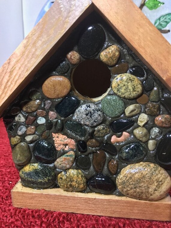 Home & Living Chickadee Birdhouse Lake Superior Stones Keweenaw Copper