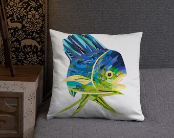 mahi mahi pillow
