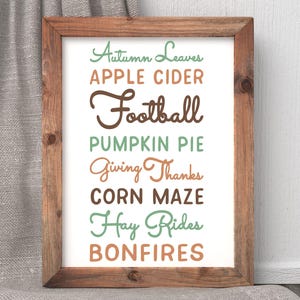 All About Fall SVG Design | Autumn Subway Art | Farmhouse Decor | Cricut & Silhouette Cut File | Instant Download | Fall Quotes SVG