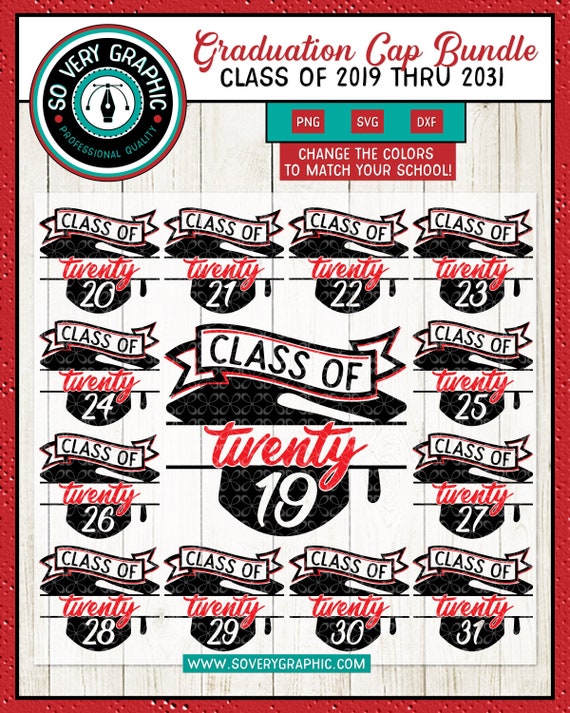 Download Class Of 2019 Through 2031 Svg Bundle 13 Cut Files Etsy PSD Mockup Templates