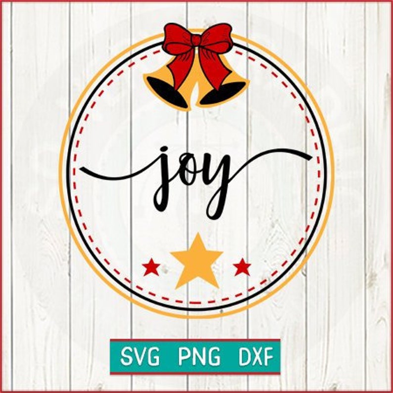 Download Farmhouse Christmas Ornaments Joy SVG Cut File PNG | Etsy