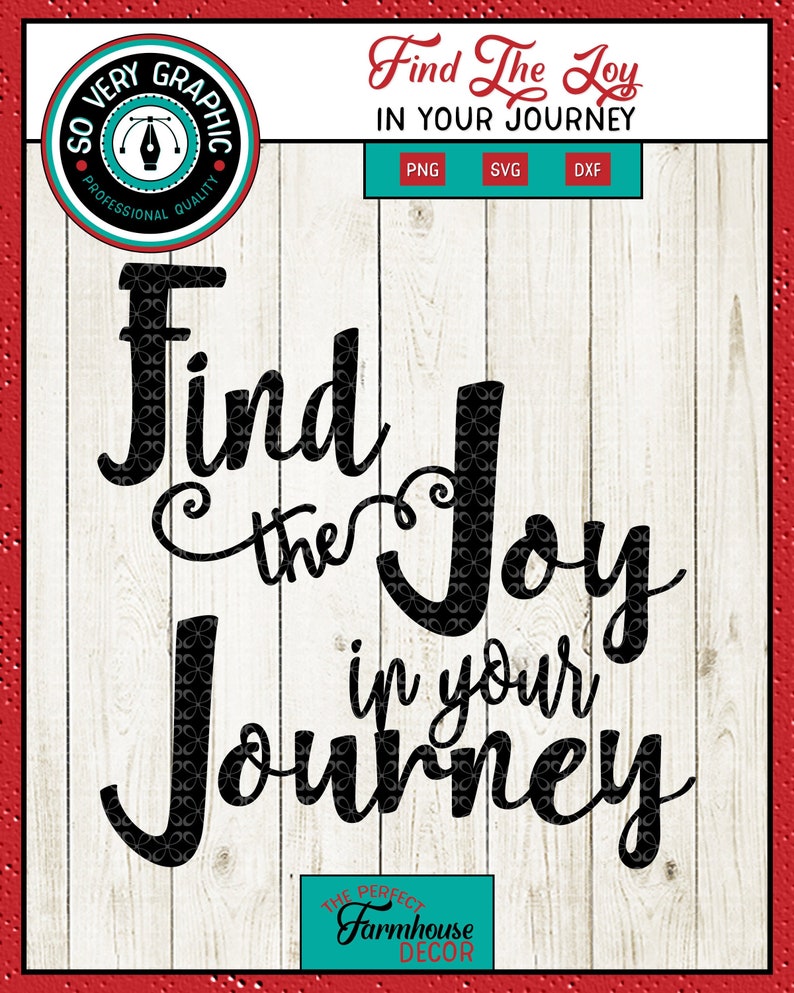 Download Find the Joy in Your Journey SVG Cut File PNG Printable | Etsy