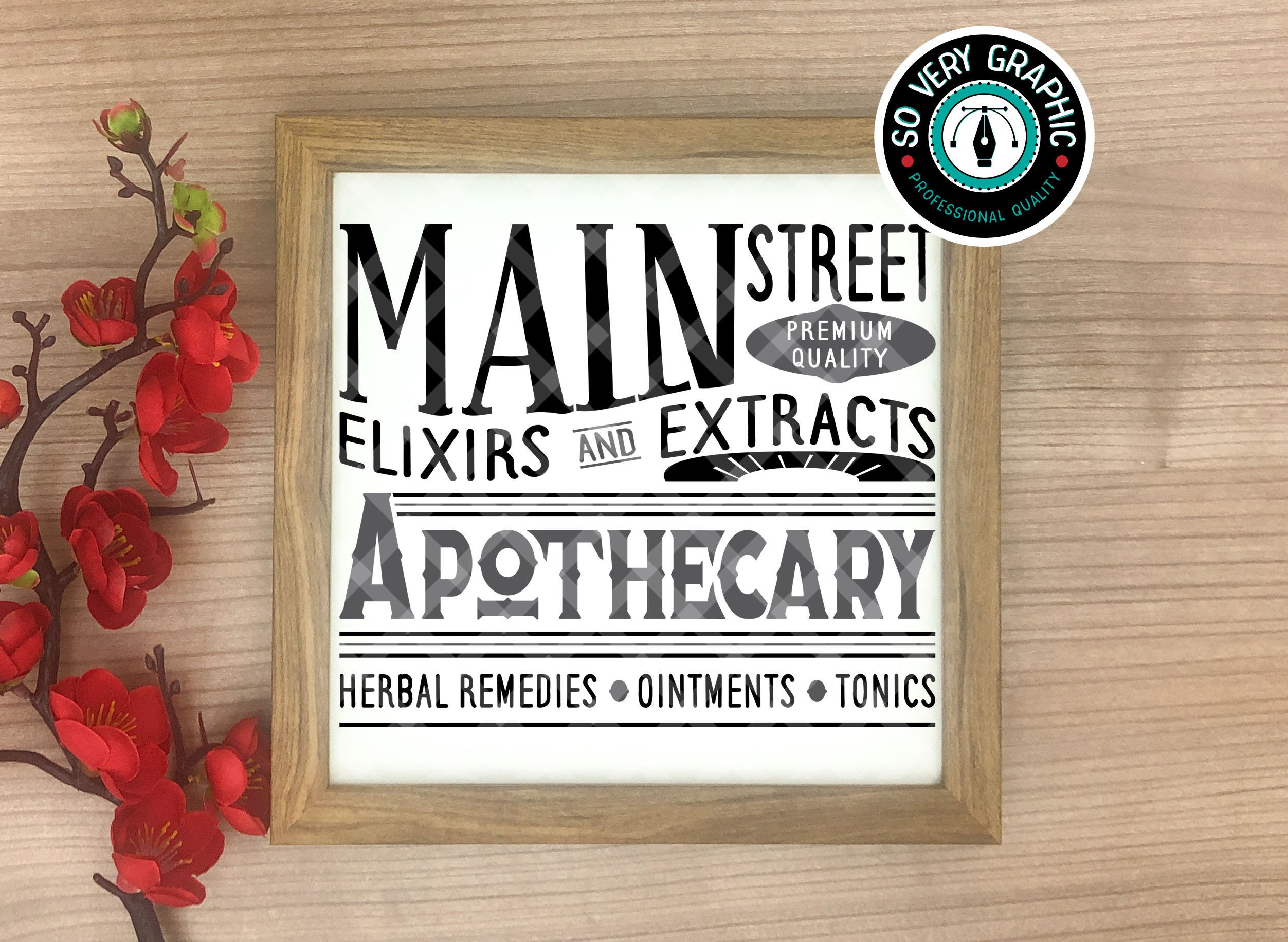 Download Main Street Apothecary Vintage Sign Svg Design For Cricut Etsy