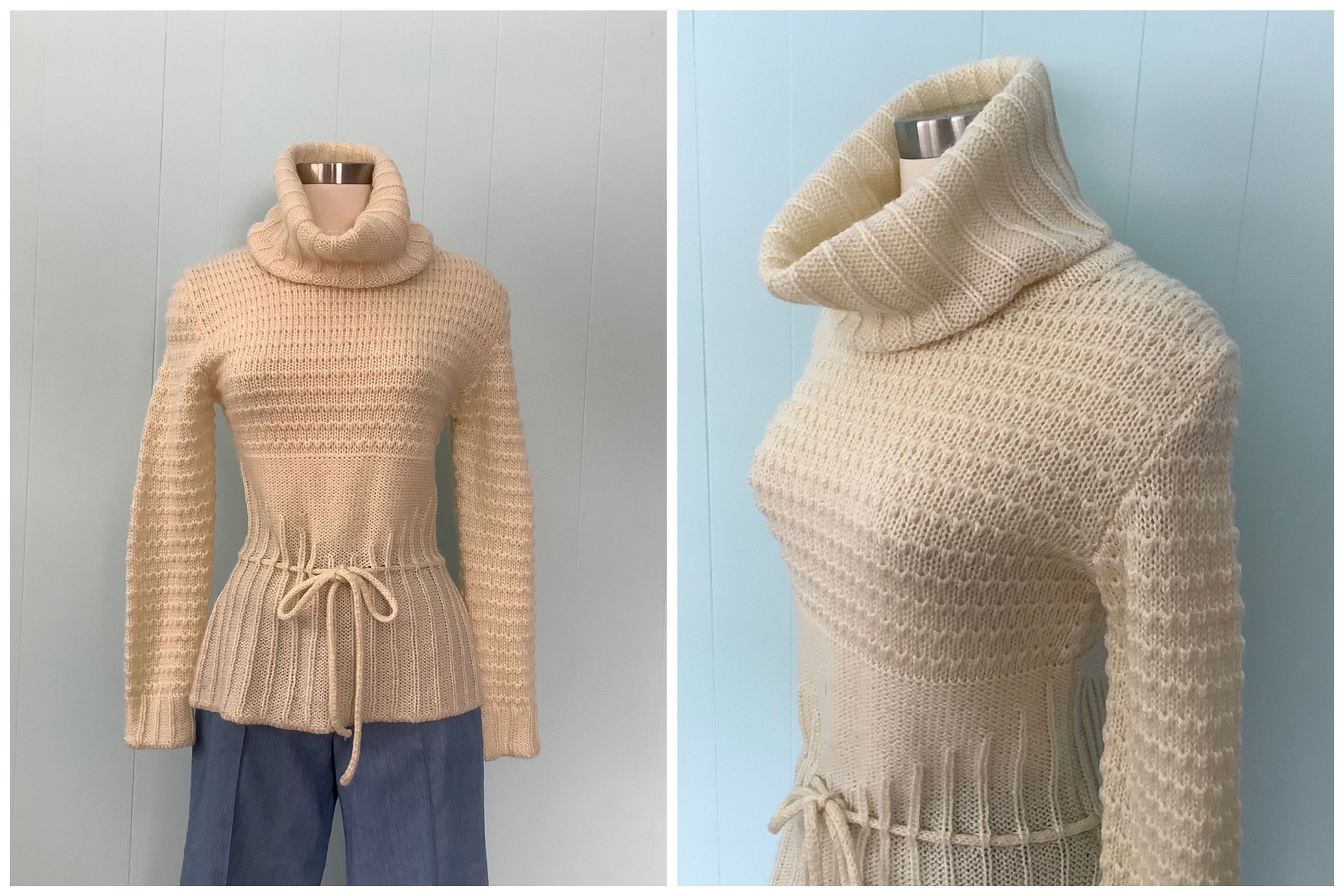 Cowl Neck Sweater - Etsy