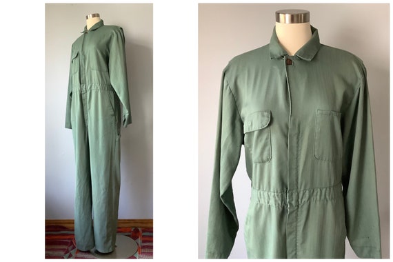 1970s Vintage Big Mac Herringbone Twill Coveralls