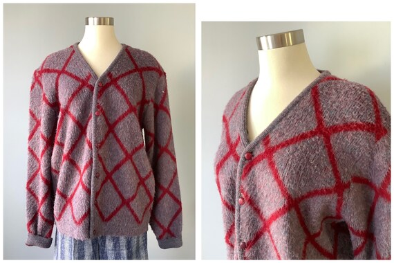 1960s | 1970s Vintage Fuzzy Cardigan Sweater