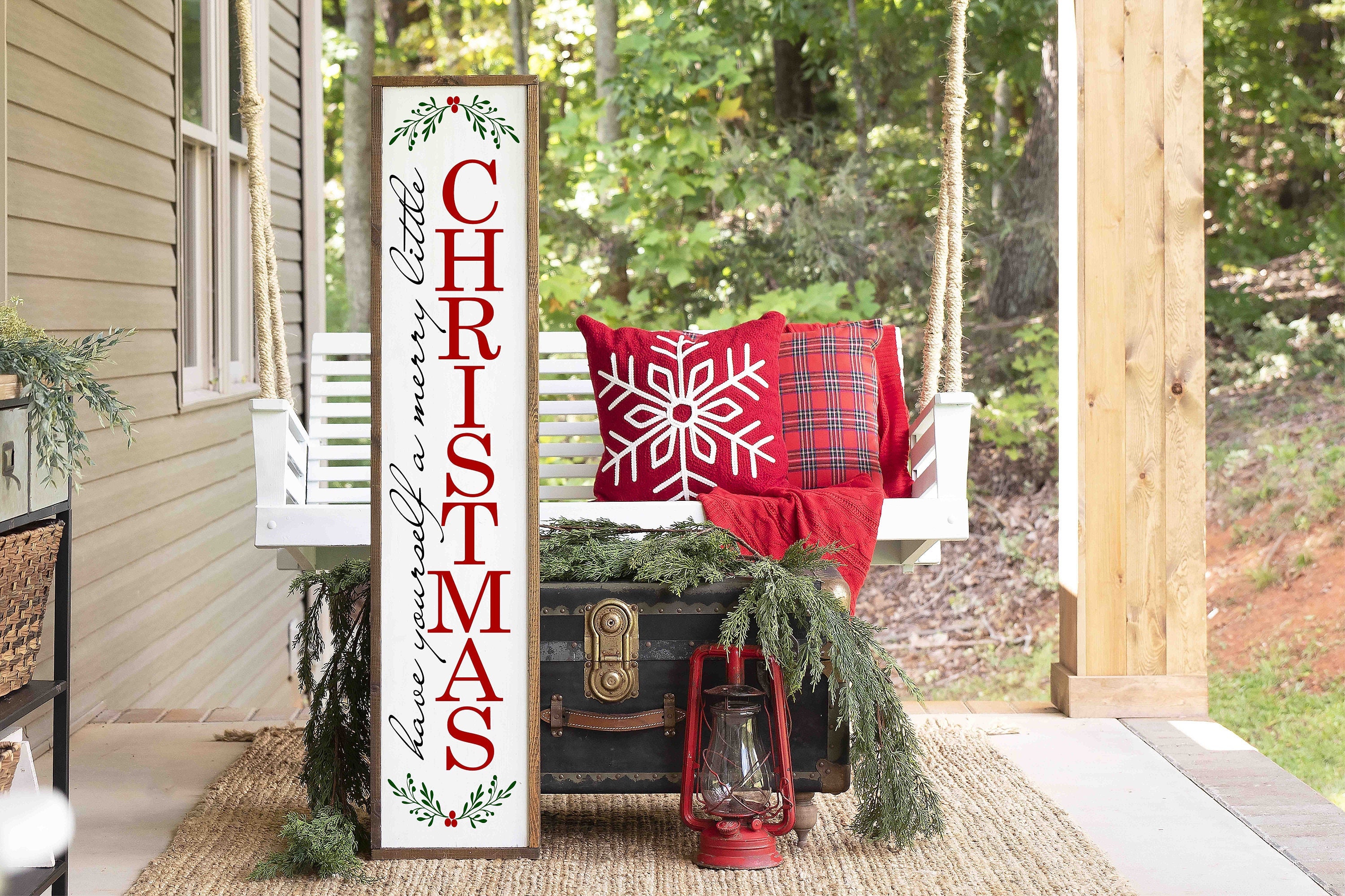 Christmas Wood Porch Sign Have Yourself a Merry Little - Etsy